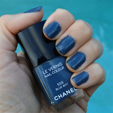 blue satin chanel nail polish|chanel blue boy nail polish.